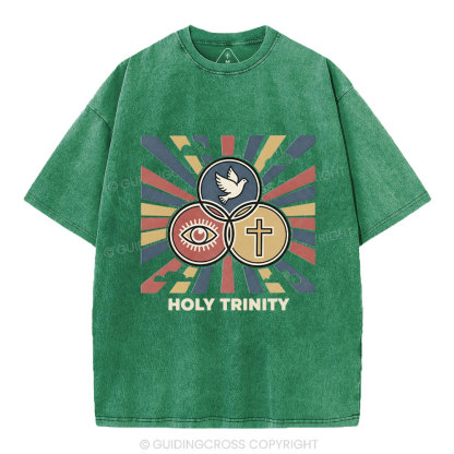 Holy Tyinity Christian Washed T-Shirt