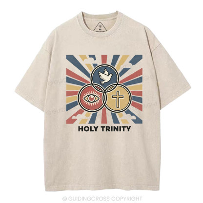 Holy Tyinity Christian Washed T-Shirt