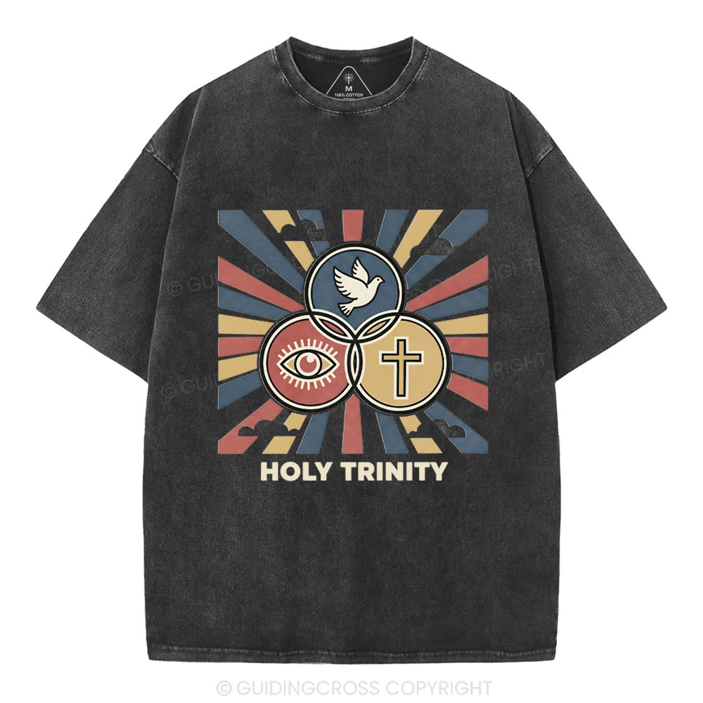 Holy Tyinity Christian Washed T-Shirt