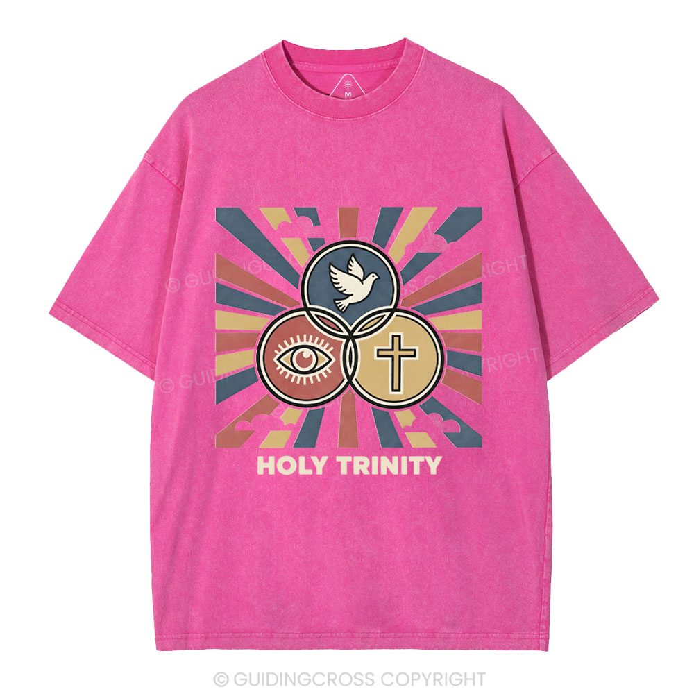 Holy Tyinity Christian Washed T-Shirt