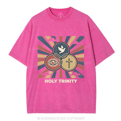 Holy Tyinity Christian Washed T-Shirt