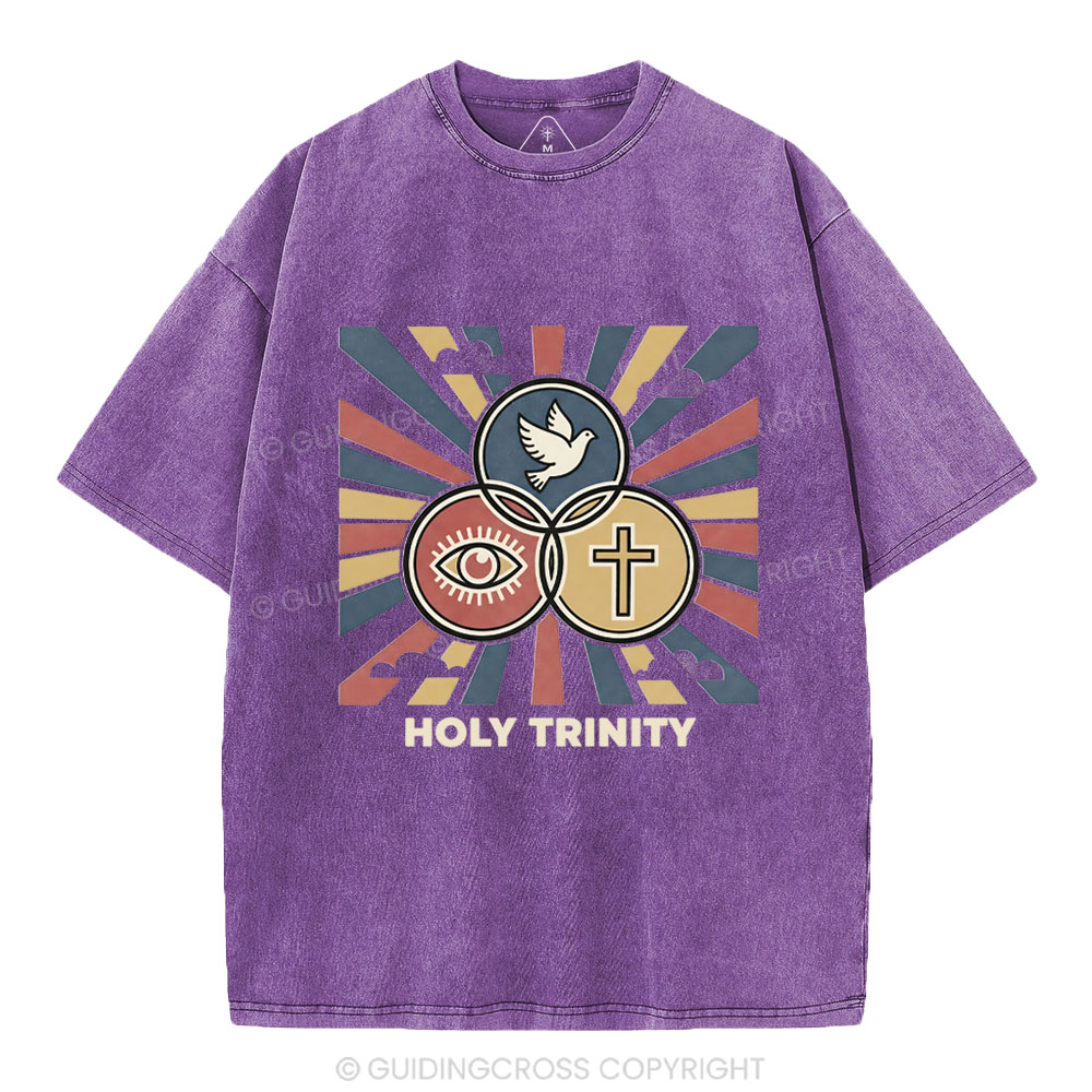 Holy Tyinity Christian Washed T-Shirt