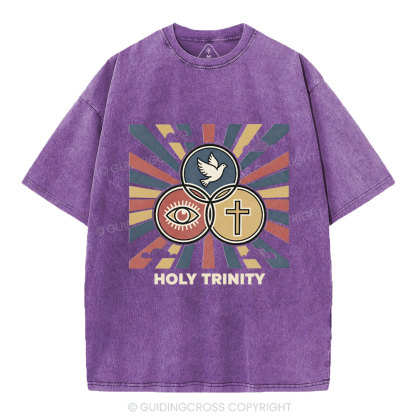 Holy Tyinity Christian Washed T-Shirt