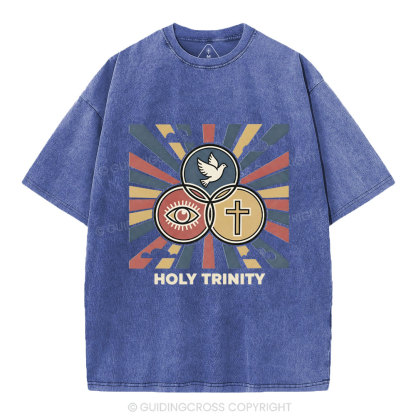 Holy Tyinity Christian Washed T-Shirt
