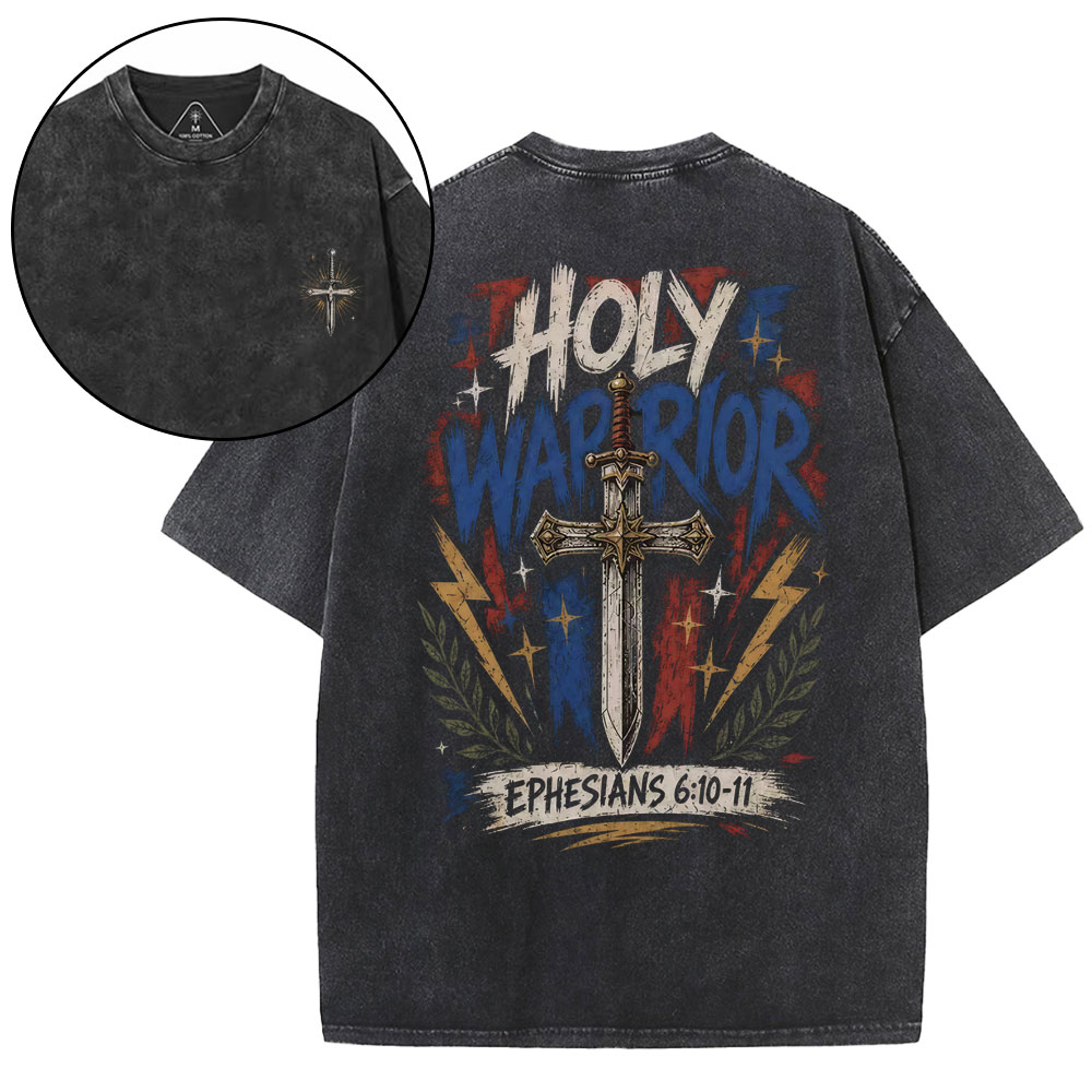 New-Sample Christian Washed T-Shirt双面原件31.95 Sale - GuidingCross