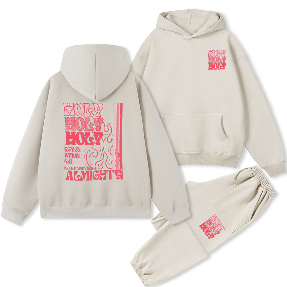 Holy is the Lord Christian Fleece Hoodie Set