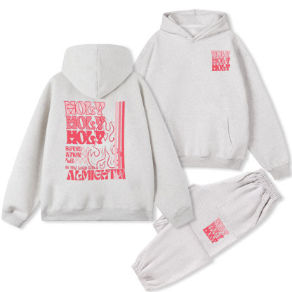 Holy is the Lord Christian Fleece Hoodie Set