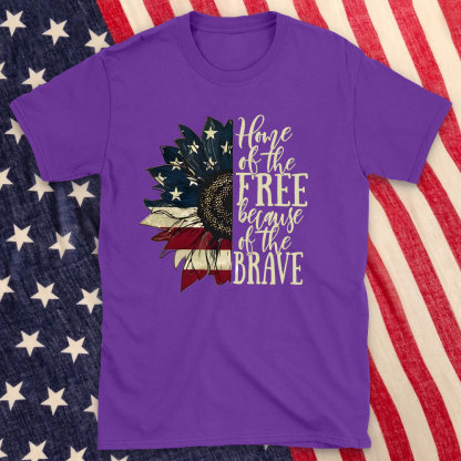 Home Of The Free Beacause Of The Brave Christian T-Shirt