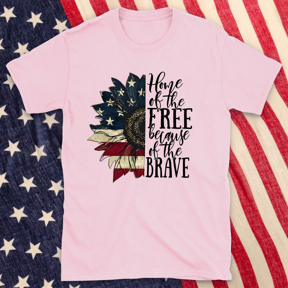 Home Of The Free Beacause Of The Brave Christian T-Shirt
