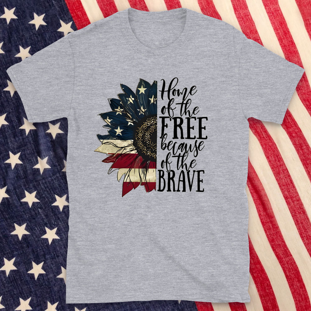 Home Of The Free Beacause Of The Brave Christian T-Shirt