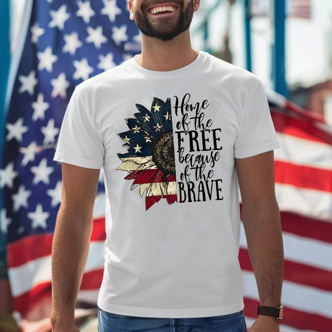 Home Of The Free Beacause Of The Brave Christian T-Shirt