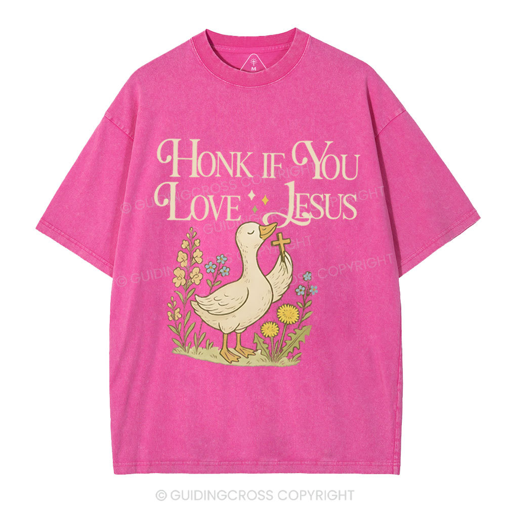 Honey If You Like Jesus Christian Washed T-Shirt