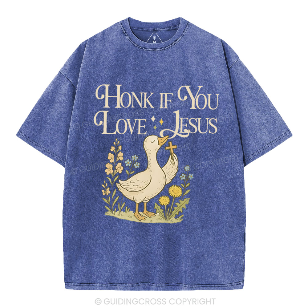Honey If You Like Jesus Christian Washed T-Shirt