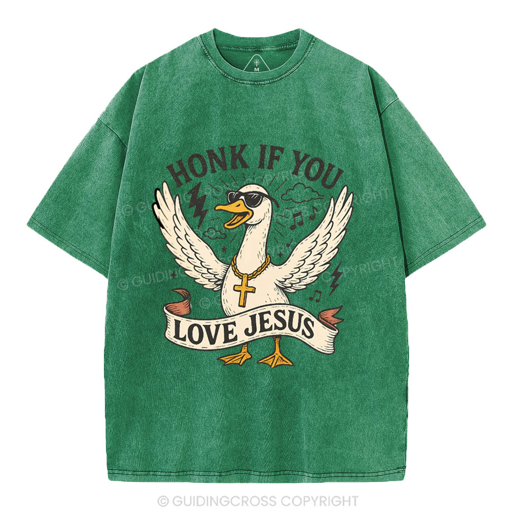Honey If You Love Jesus Christian Washed T-Shirt