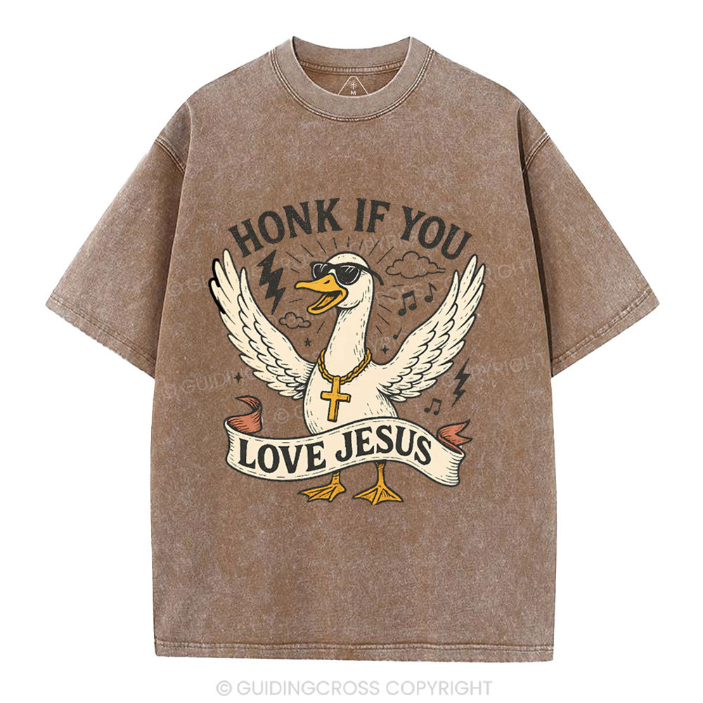 Honey If You Love Jesus Christian Washed T-Shirt