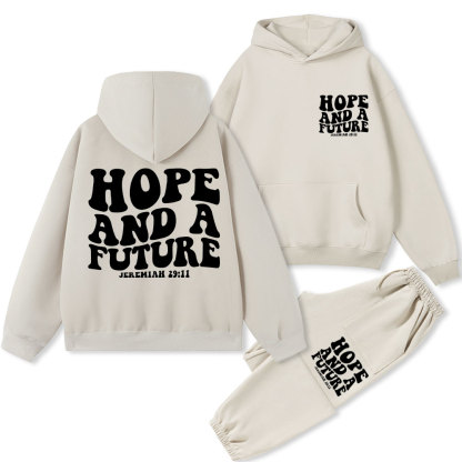 Hope And A Future Christian Fleece Hoodie Set