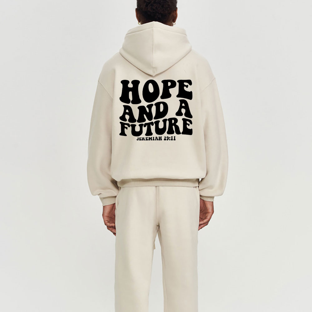 Hope And A Future Christian Fleece Hoodie Set