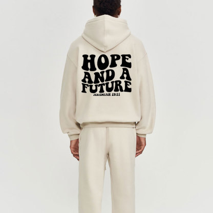 Hope And A Future Christian Fleece Hoodie Set