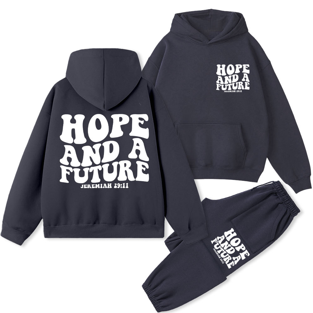 Hope And A Future Christian Fleece Hoodie Set