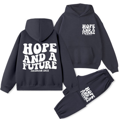 Hope And A Future Christian Fleece Hoodie Set