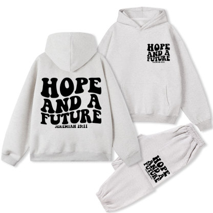 Hope And A Future Christian Fleece Hoodie Set