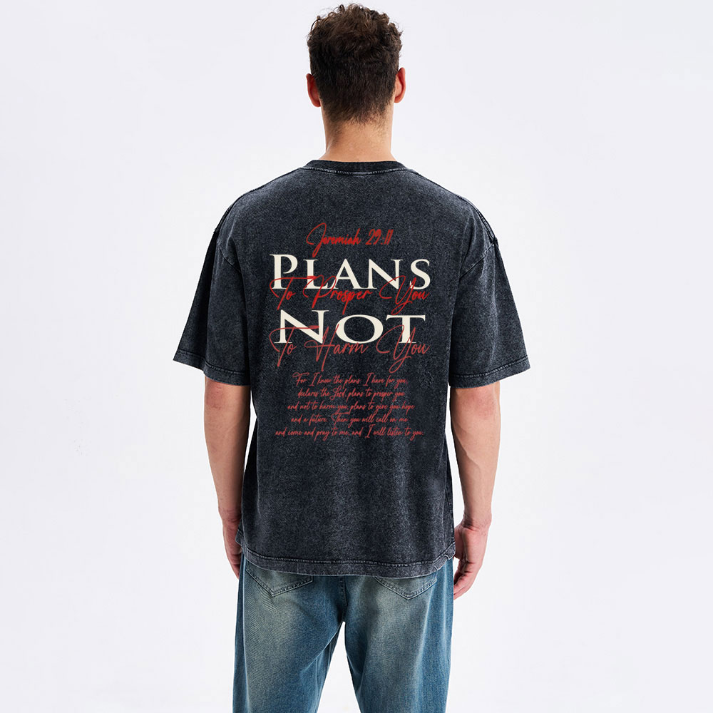 Hope Faith Future Christian Washed T-Shirt