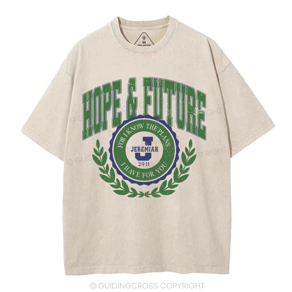 Hope&Future Christian Washed T-Shirt