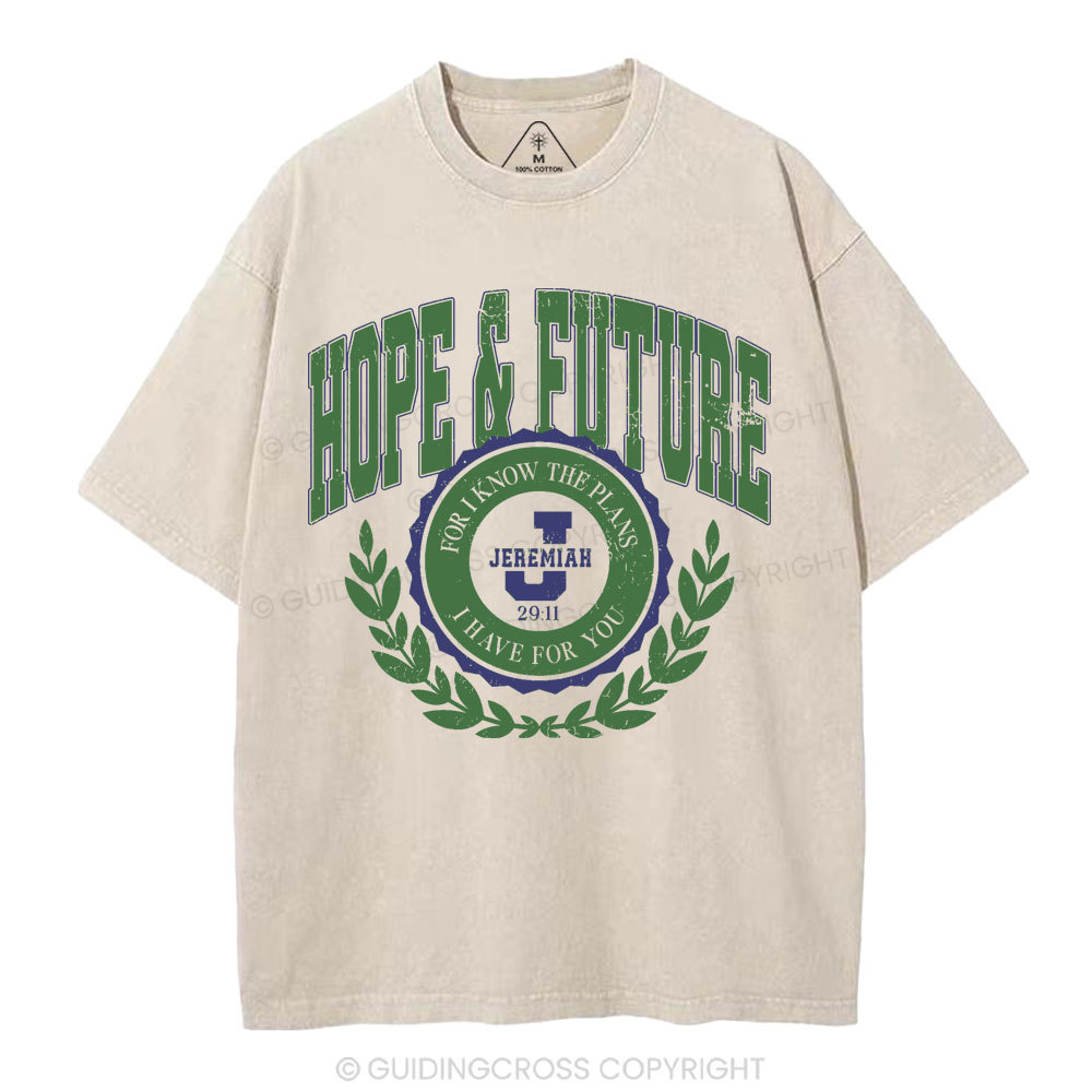 Hope&Future Christian Washed T-Shirt