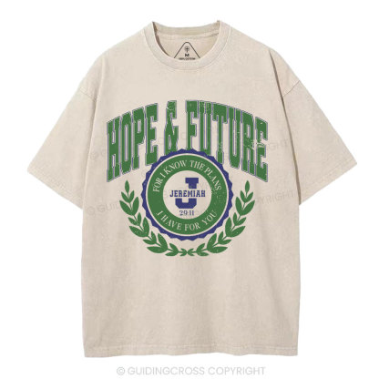 Hope&Future Christian Washed T-Shirt