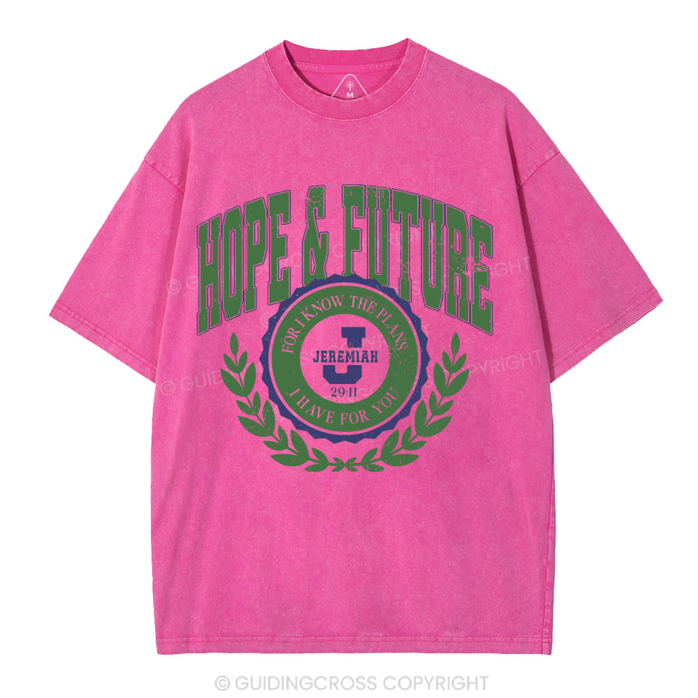 Hope&Future Christian Washed T-Shirt