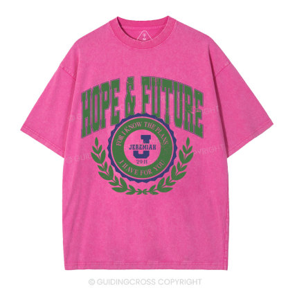 Hope&Future Christian Washed T-Shirt