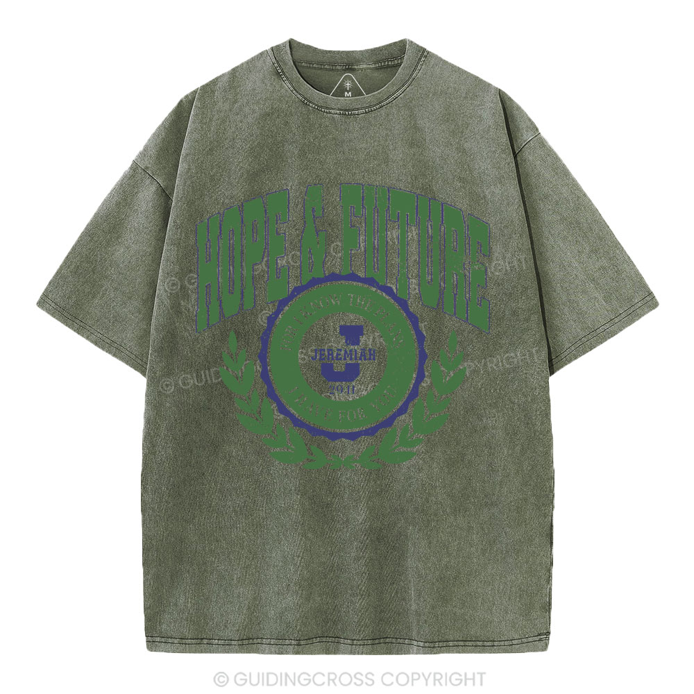 Hope&Future Christian Washed T-Shirt