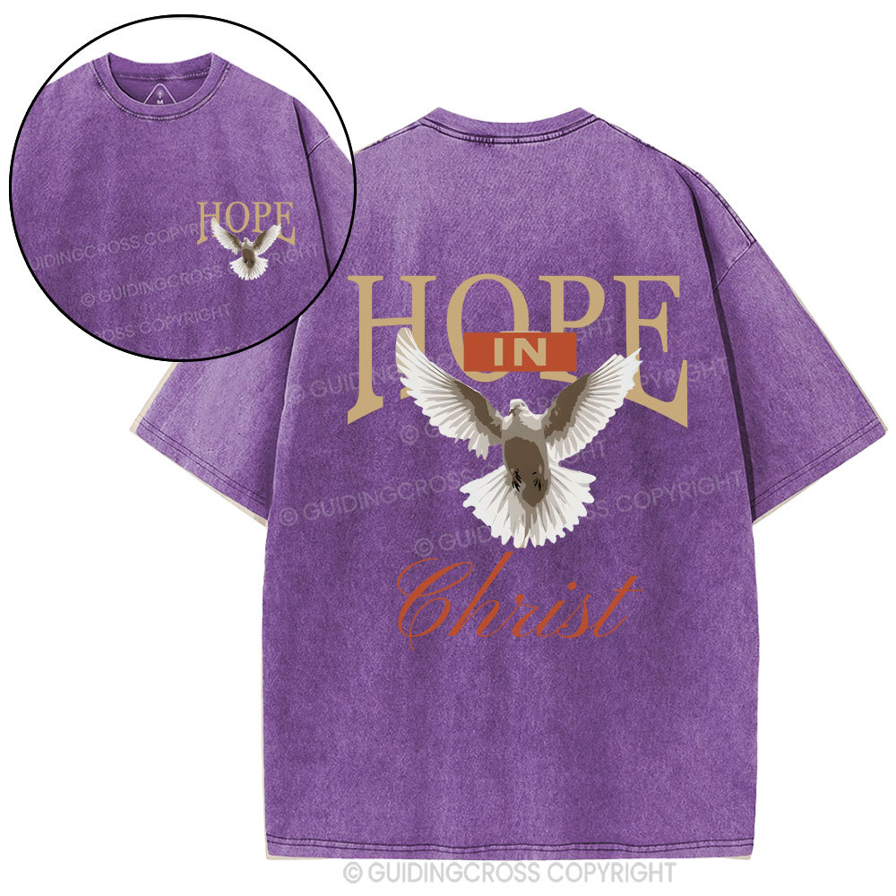 Hope In Christ Christian Washed T-Shirt