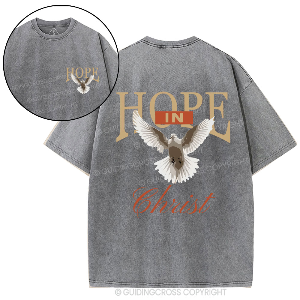 Hope In Christ Christian Washed T-Shirt