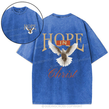 Hope In Christ Christian Washed T-Shirt