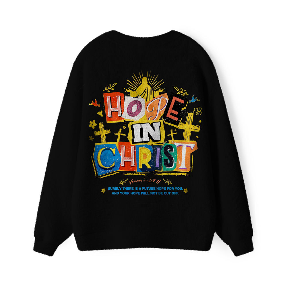Hope In Christ Furry Christian Lightweight Cardigan