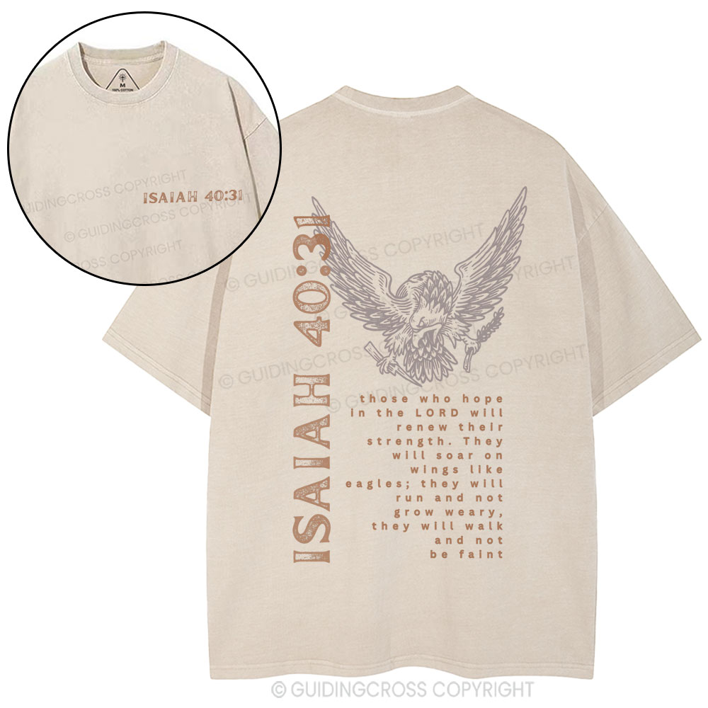 Hope In The Lord Christian Washed T-Shirt