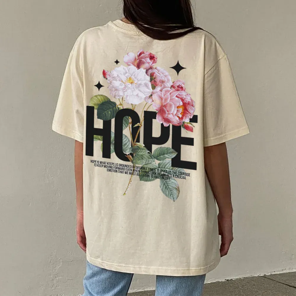 Hope Is Foundational To Faith Christian Washed T-Shirt