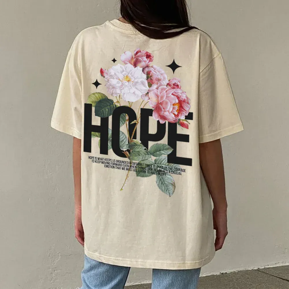 Hope Is Foundational To Faith Christian Washed T-Shirt