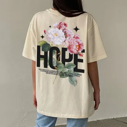 Hope Is Foundational To Faith Christian Washed T-Shirt