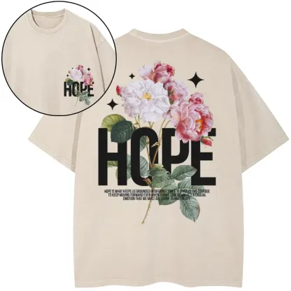 Hope Is Foundational To Faith Christian Washed T-Shirt
