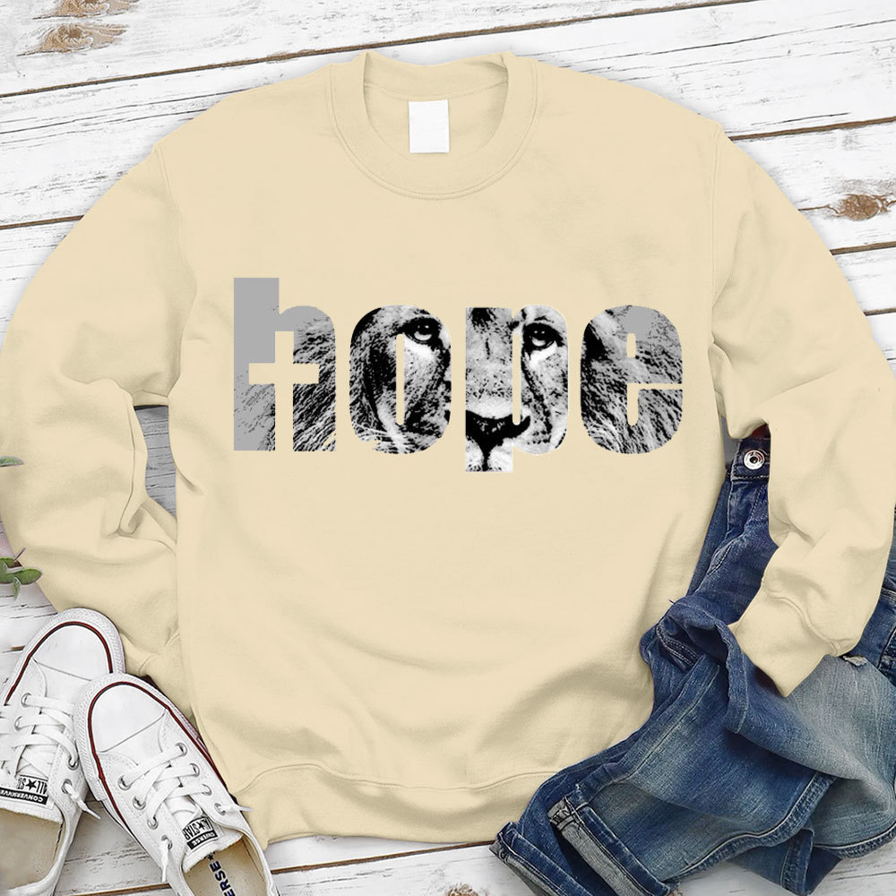 Hope Lion Of Judah Christian Sweatshirt