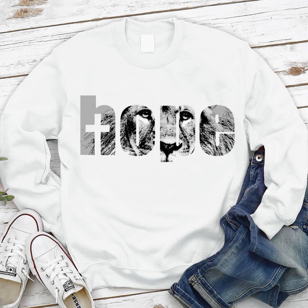 Hope Lion Of Judah Christian Sweatshirt
