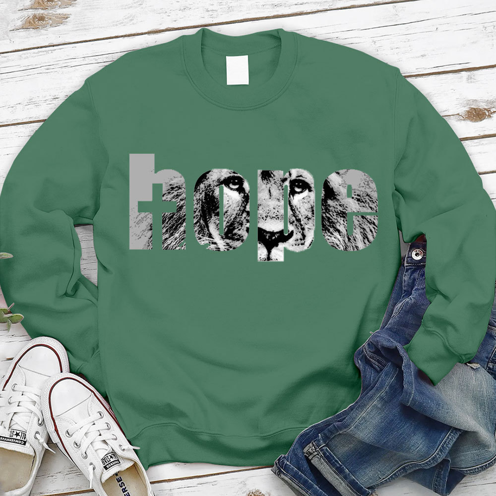 Hope Lion Of Judah Christian Sweatshirt
