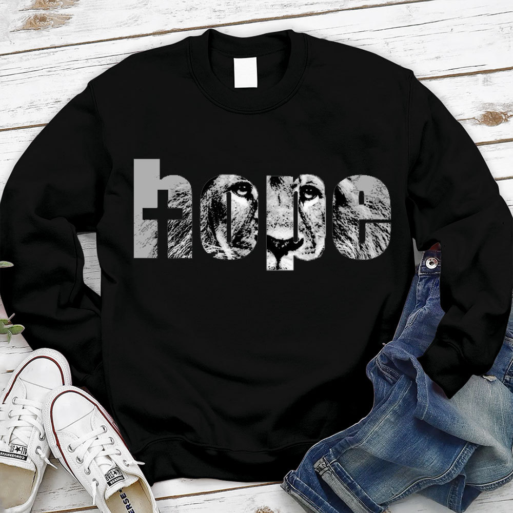 Hope Lion Of Judah Christian Sweatshirt