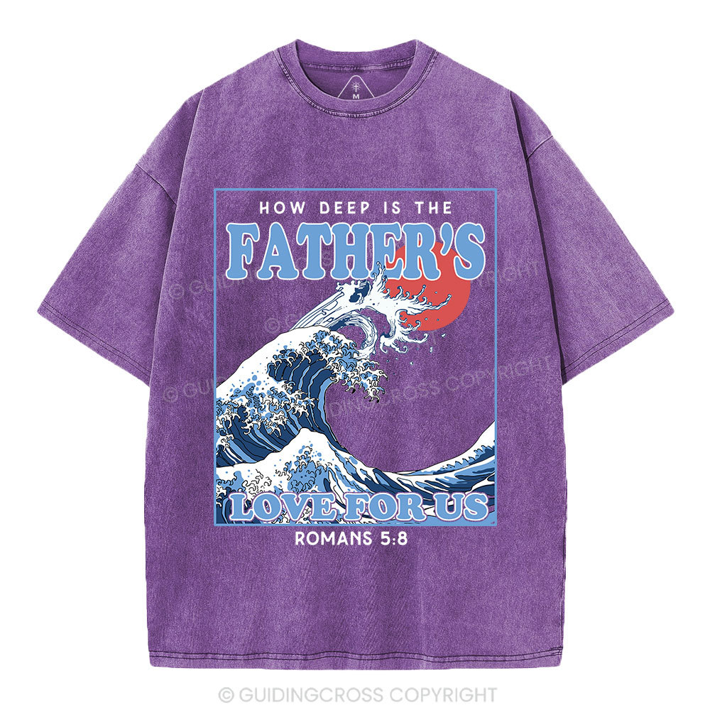 How Deep Is The Father's Love For Us Christian Washed T-Shirt