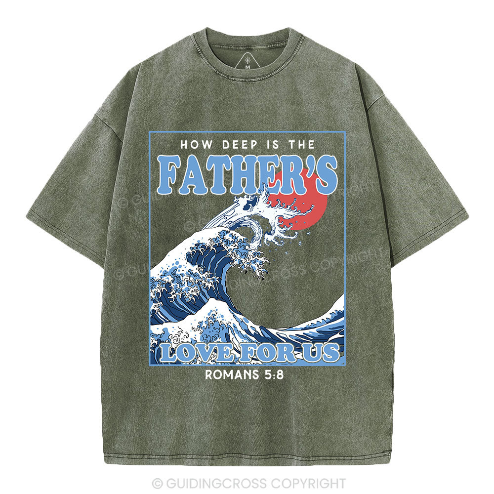 How Deep Is The Father's Love For Us Christian Washed T-Shirt