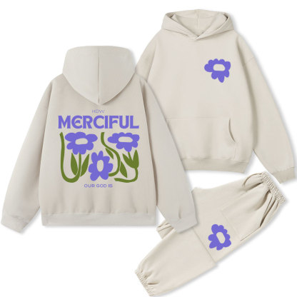 How Merciful Our God Is Christian Fleece Hoodie Set