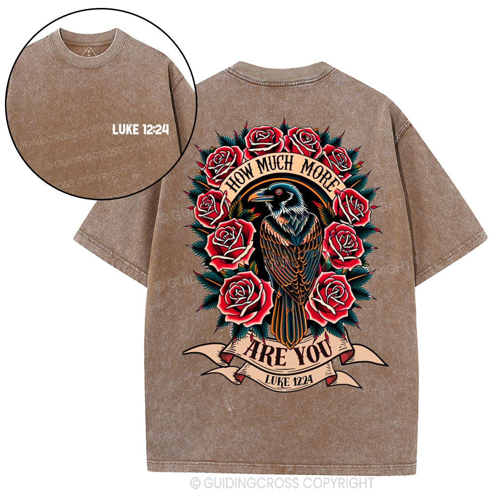 How Much More Are You Christian Washed T-Shirt