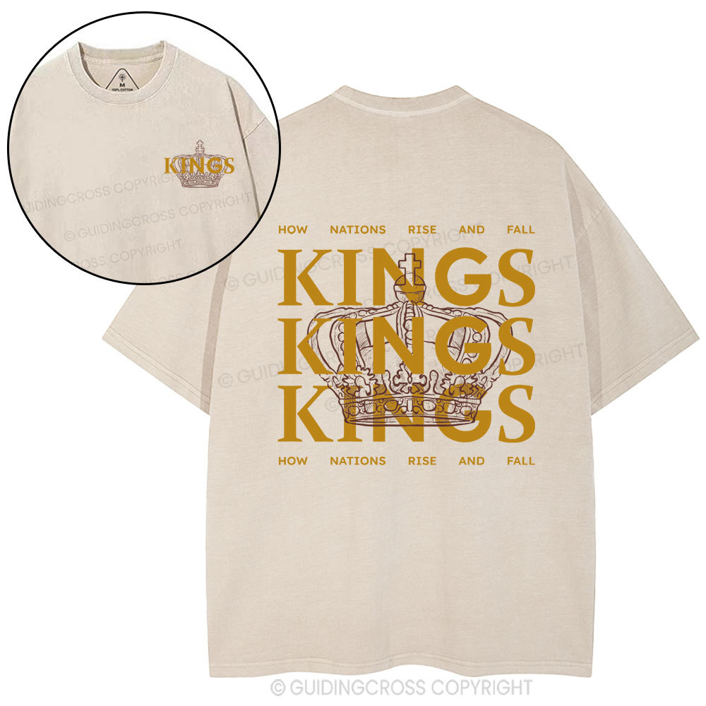 How Nations Rise And Fall Christian Washed T-Shirt